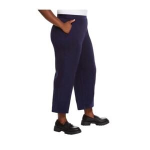 Gloria Vanderbilt Women's Cropped Ponte Pant Stretch Knit Relaxed XXL NWT